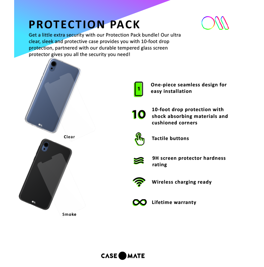 Protection Pack for moto e 6 Get a little extra security with our