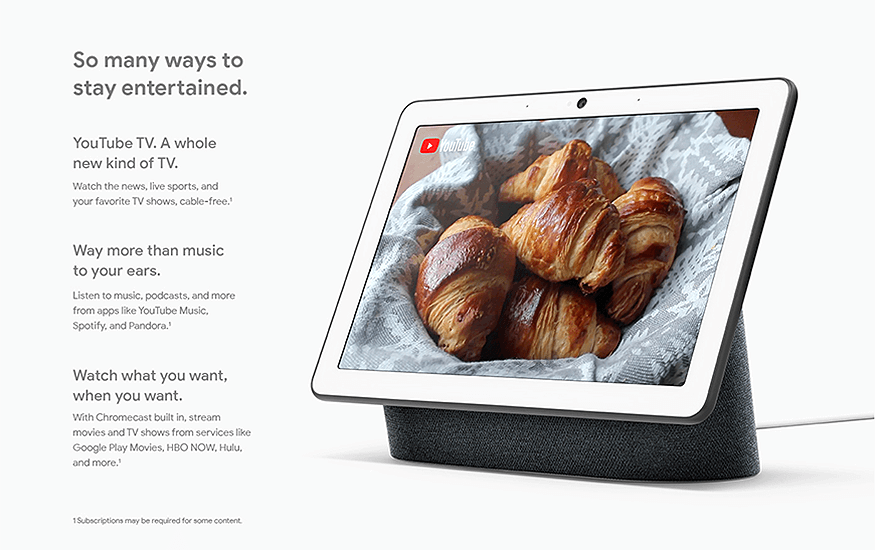 So many ways to stay entertained.