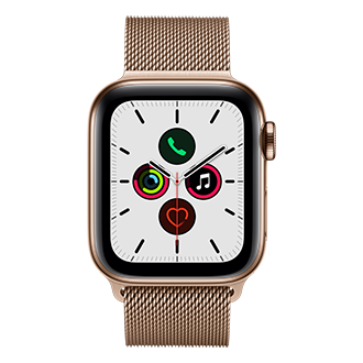 Apple Watch Series 5 Cellular, 40mm Gold Stainless Steel Case with