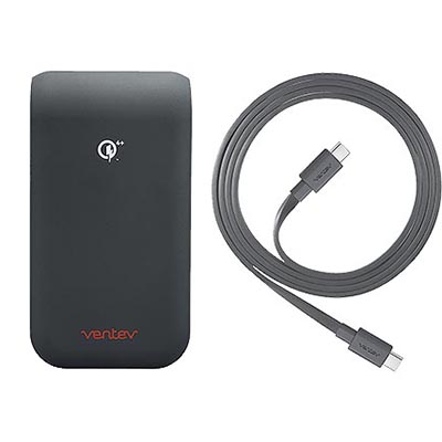 Ventev Wallport q1270 Wall Charger With Type C to Type C Cable product image