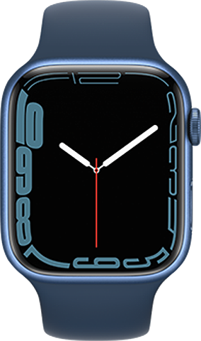 Apple Watch Series 7 Cellular Blue Aluminum Abyss Blue Sport Band 
