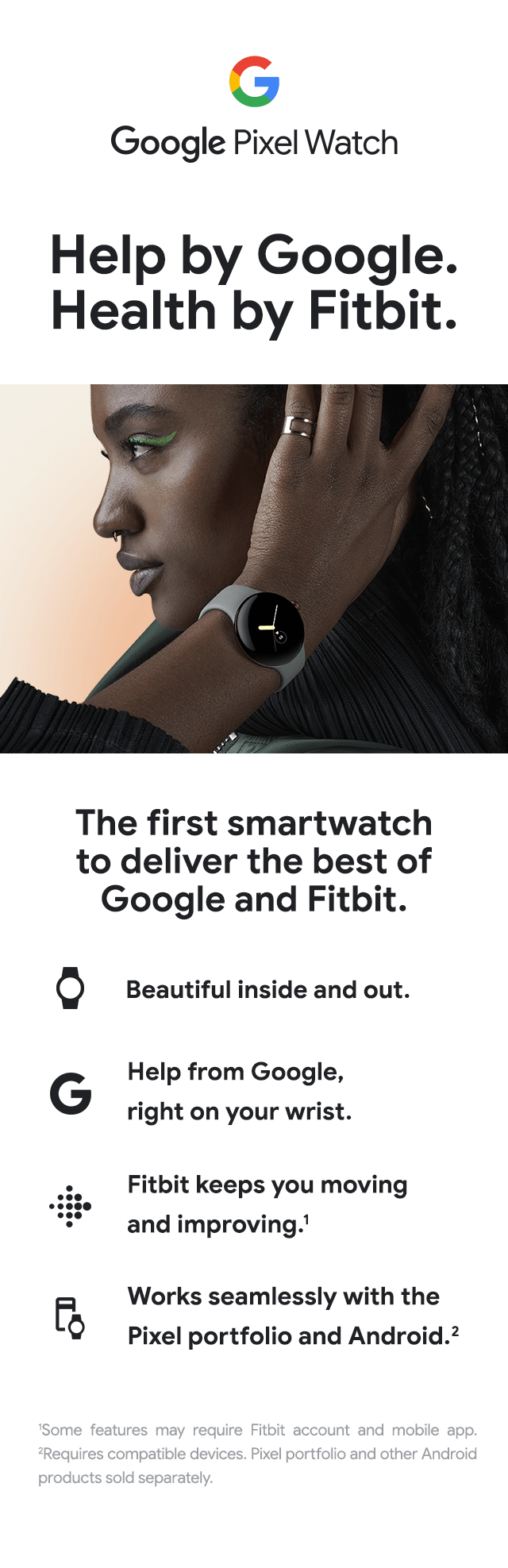 Google Pixel Watch - Help by Google. Health by Fitbit. - mobile