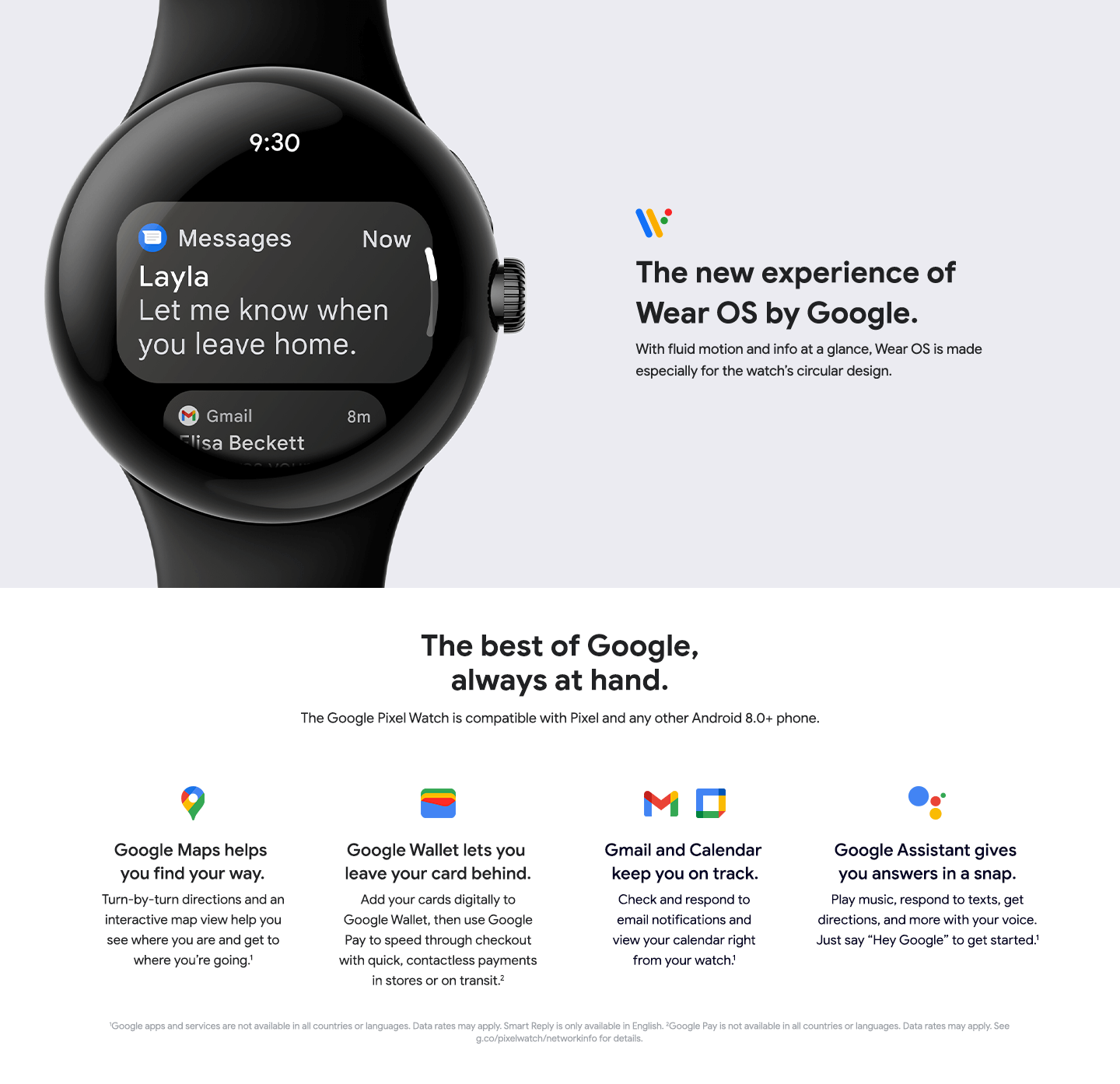 The new experience of Wear OS by Google.