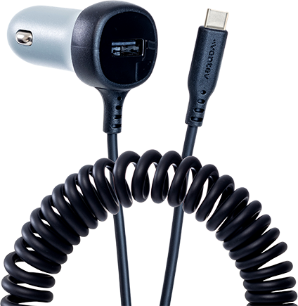 Ventev 27W USB-C Dual Car Charger product image