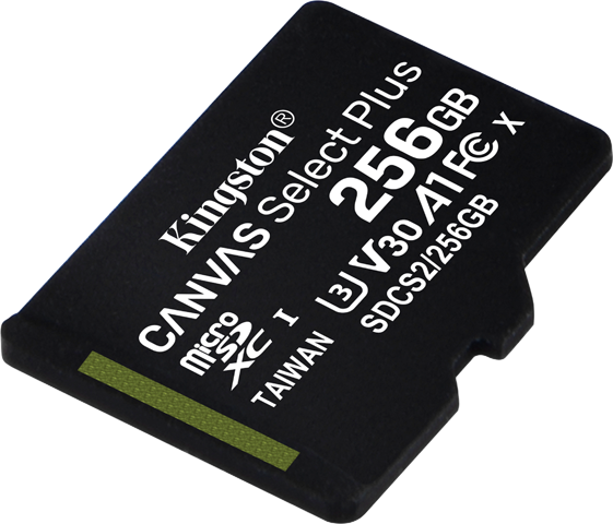 Kingston 256GB microSDXC Canvas Select Plus Memory Card
