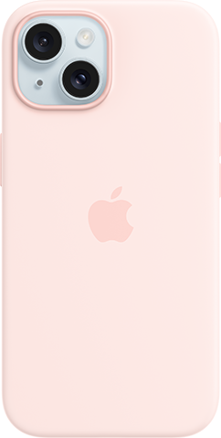 Apple - iPhone 15 Plus Silicone Case with MagSafe - Light Pink