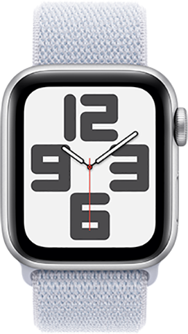 Apple® Watch SE 2nd Gen 40mm, Silver Aluminum Case/Blue