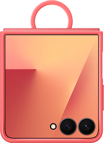 Galaxy Z Flip7 Ring Case (Silicone), Transparent Product Image