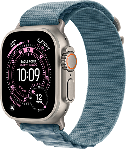 Apple Watch Ultra Light Blue Alpine Loop Small 49mm