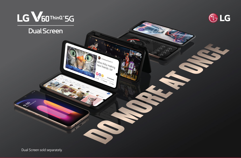LG V60 ThinQ 5G - Do more at once.