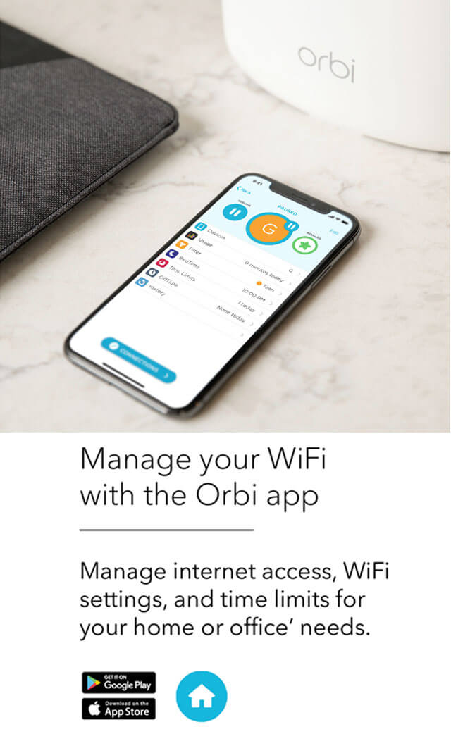 Manage your WiFi with the Orbi app - mobile