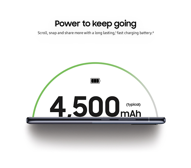 Power to keep going - Scroll, snap and share more with a long lasting, fast charging battery.
