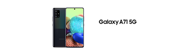 Samsung Galaxy A71 footer