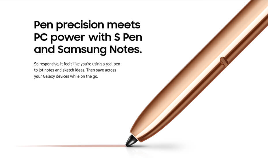 Pen precision meets PC power with S Pen and Samsung Notes