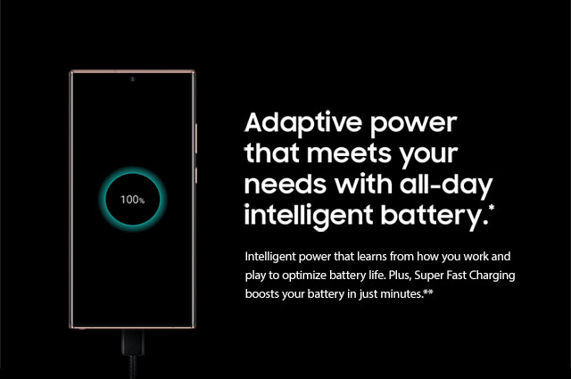 Adaptive power that meets your needs with all-day intelligent battery - mobile