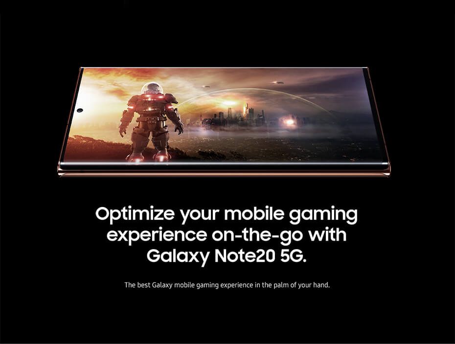 Optimize your mobile gaming experience on-the-go with Galaxy Note20 5G