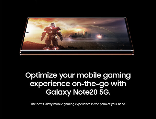 Optimize your mobile gaming experience on-the-go with Galaxy Note20 5G - mobile