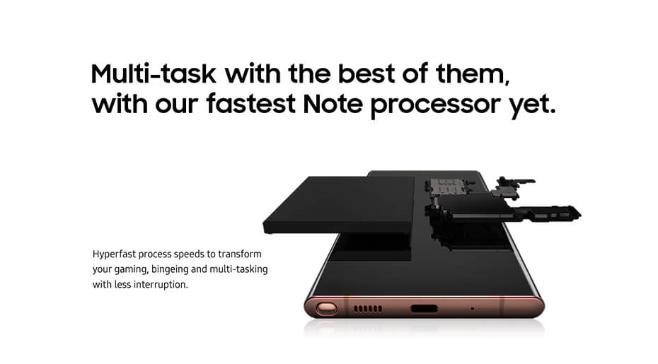 Multi-task with the best of them, with our fastest Note processor yet