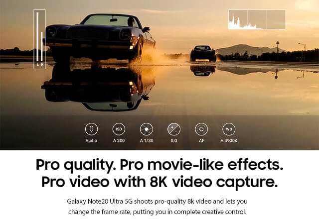 Pro quality. Pro movie-like effects. Pro video with 8K video capture - mobile
