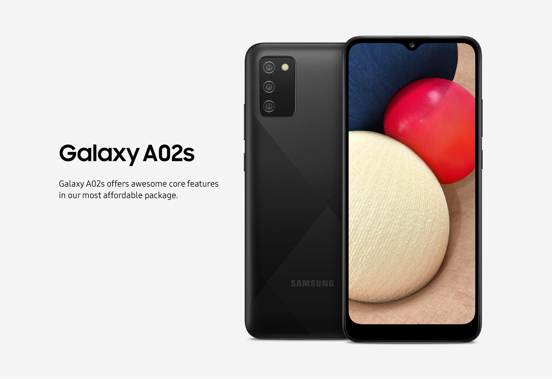 Samsung Galaxy A02s - Galaxy A02s offers awesome core features in our most affordable package.