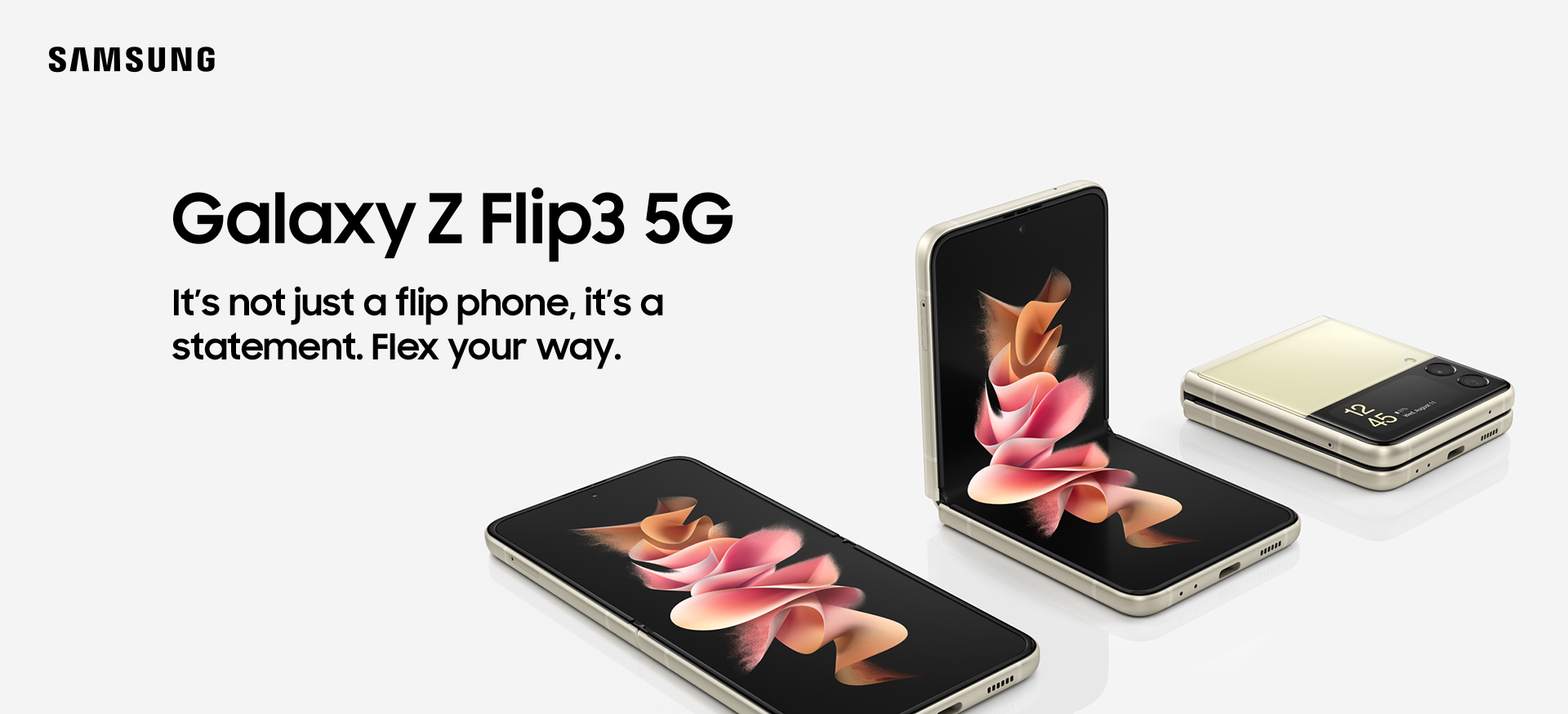Samsung Galaxy Z Flip3 5G Cream 128GB | UScellular