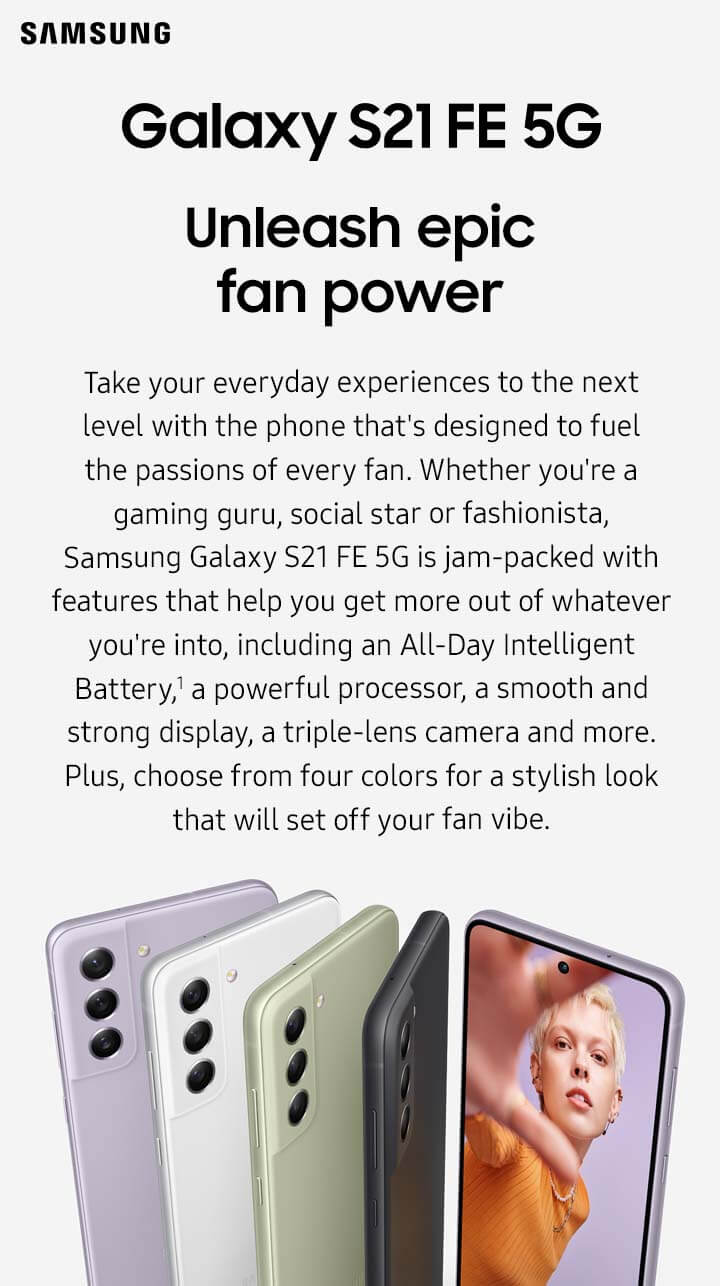 Galaxy S21 FE 5G - Unleash epic fan power - mobile