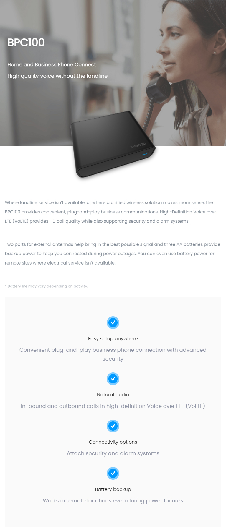 Inseego BPC100 Home and Business Phone Connect - mobile