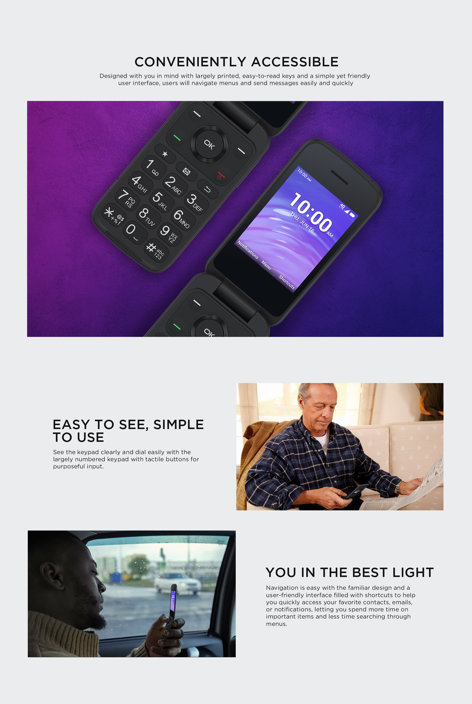 Conveniently accessible.