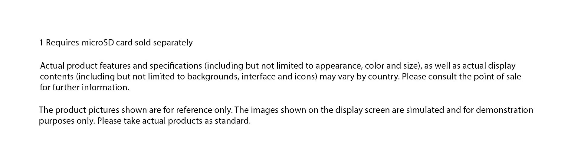 TCL Flip Go legal footer