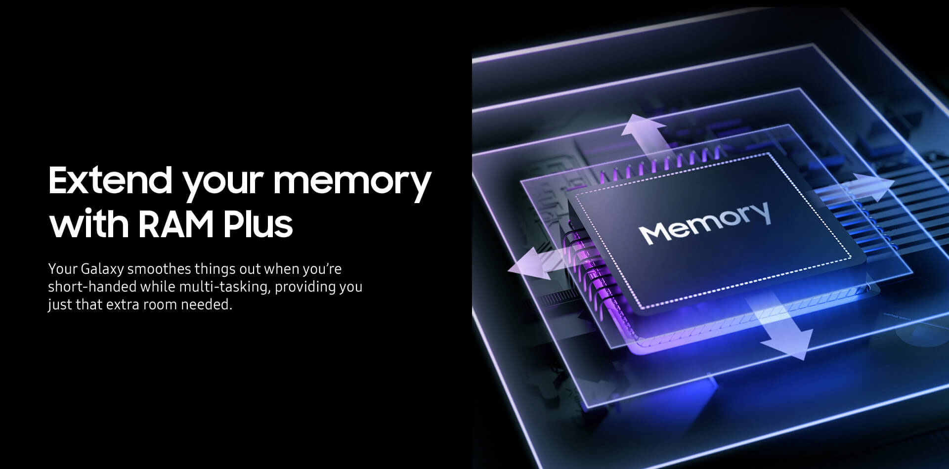 Extend your memory with RAM Plus.