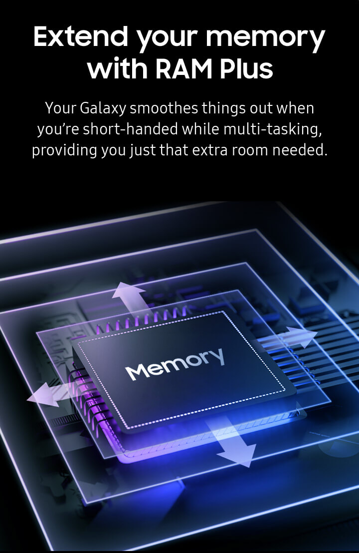 Extend your memory with RAM Plus - mobile