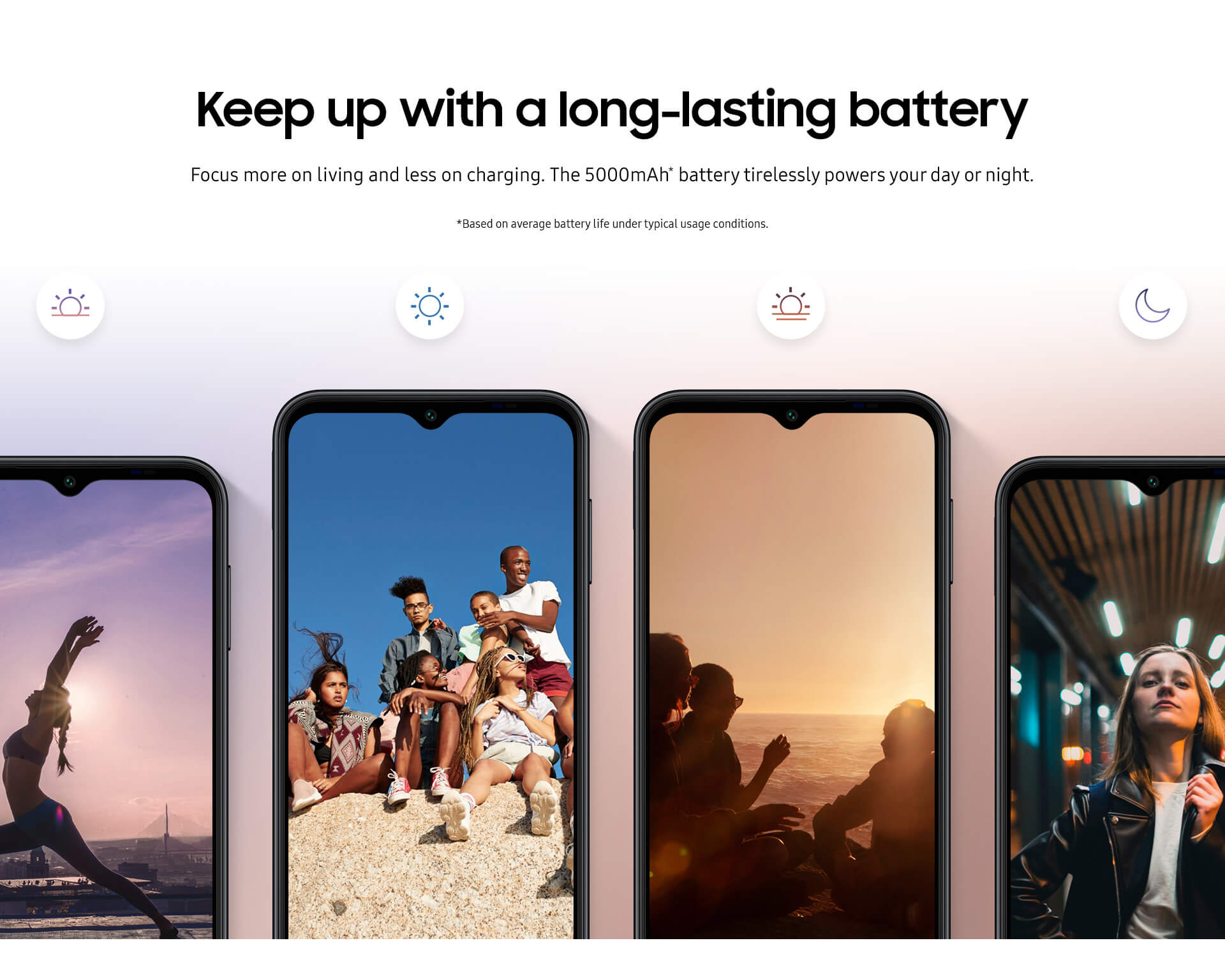 Keep up with a long-lasting battery.