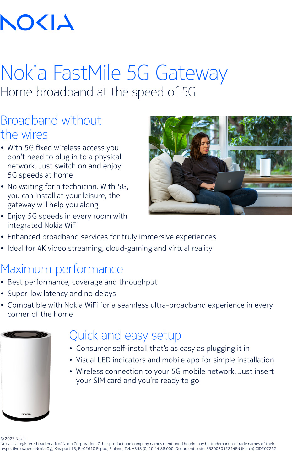 Nokia FastMile 5G Gateway 3.2