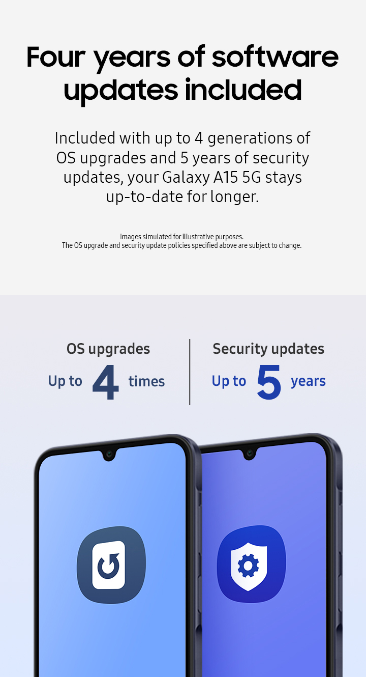 Four years of software updates included - mobile