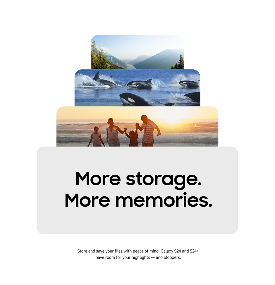 More storage. More memories.
