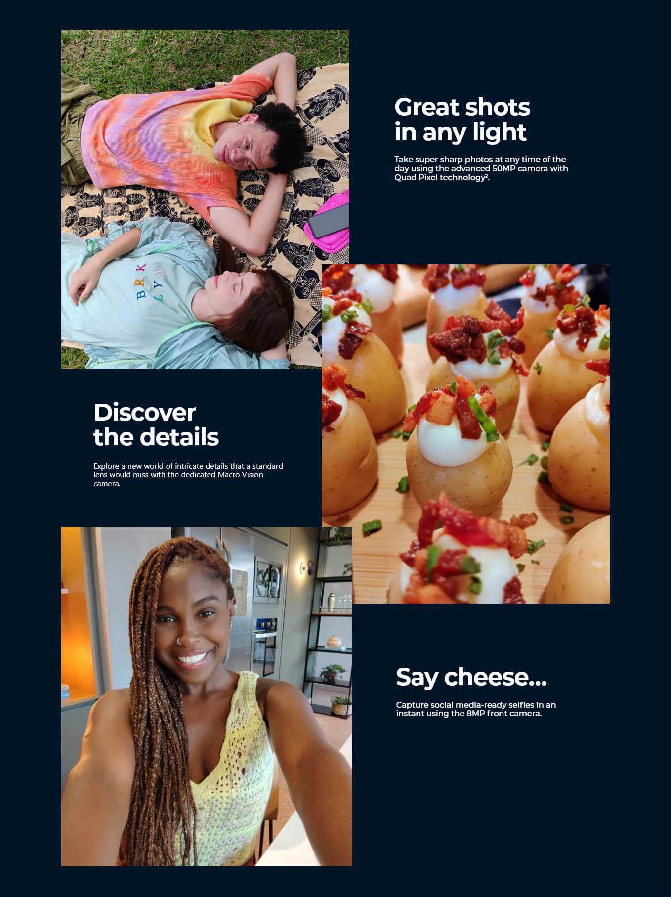 Great shots in any light.