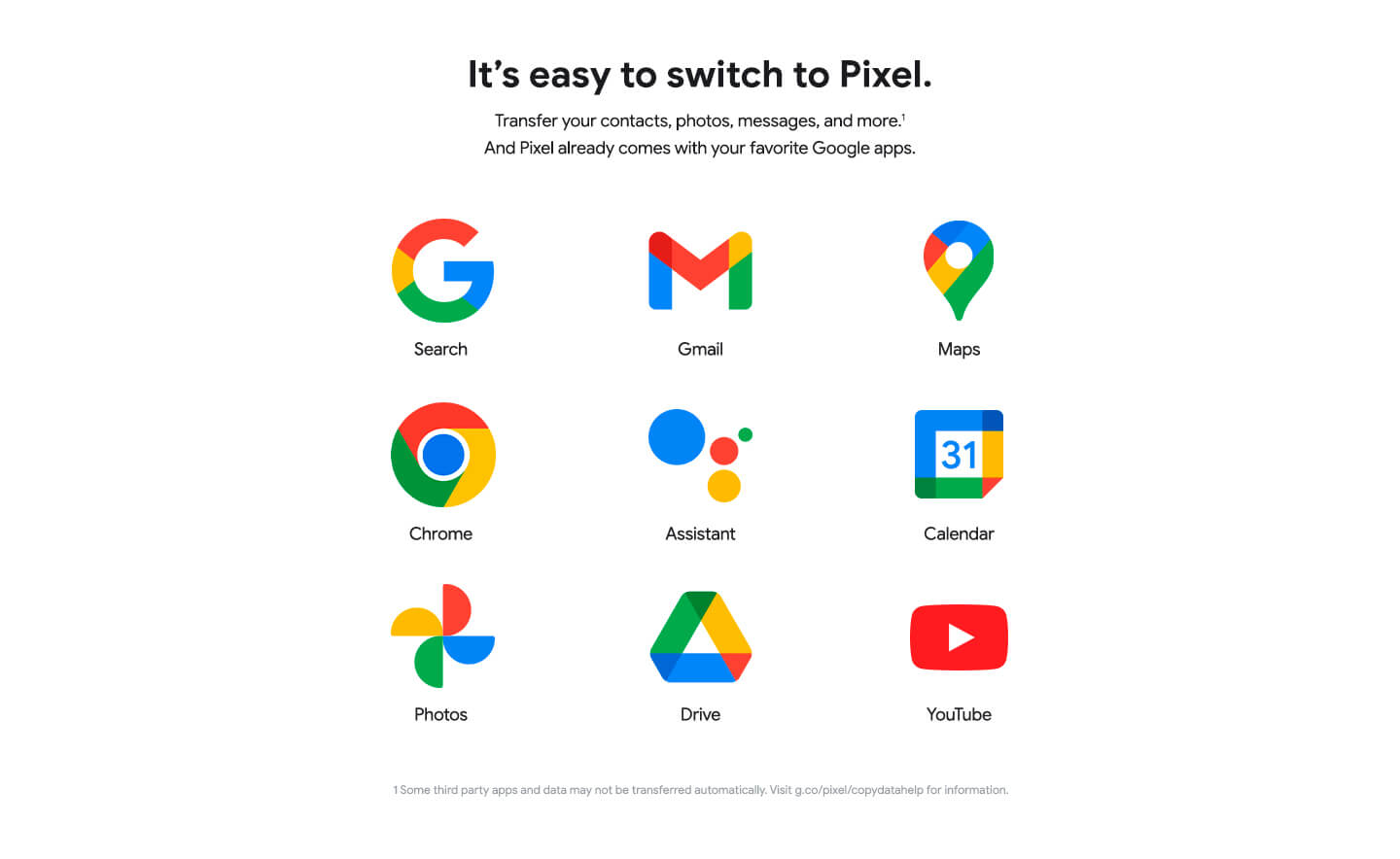 It's easy to switch to Pixel.