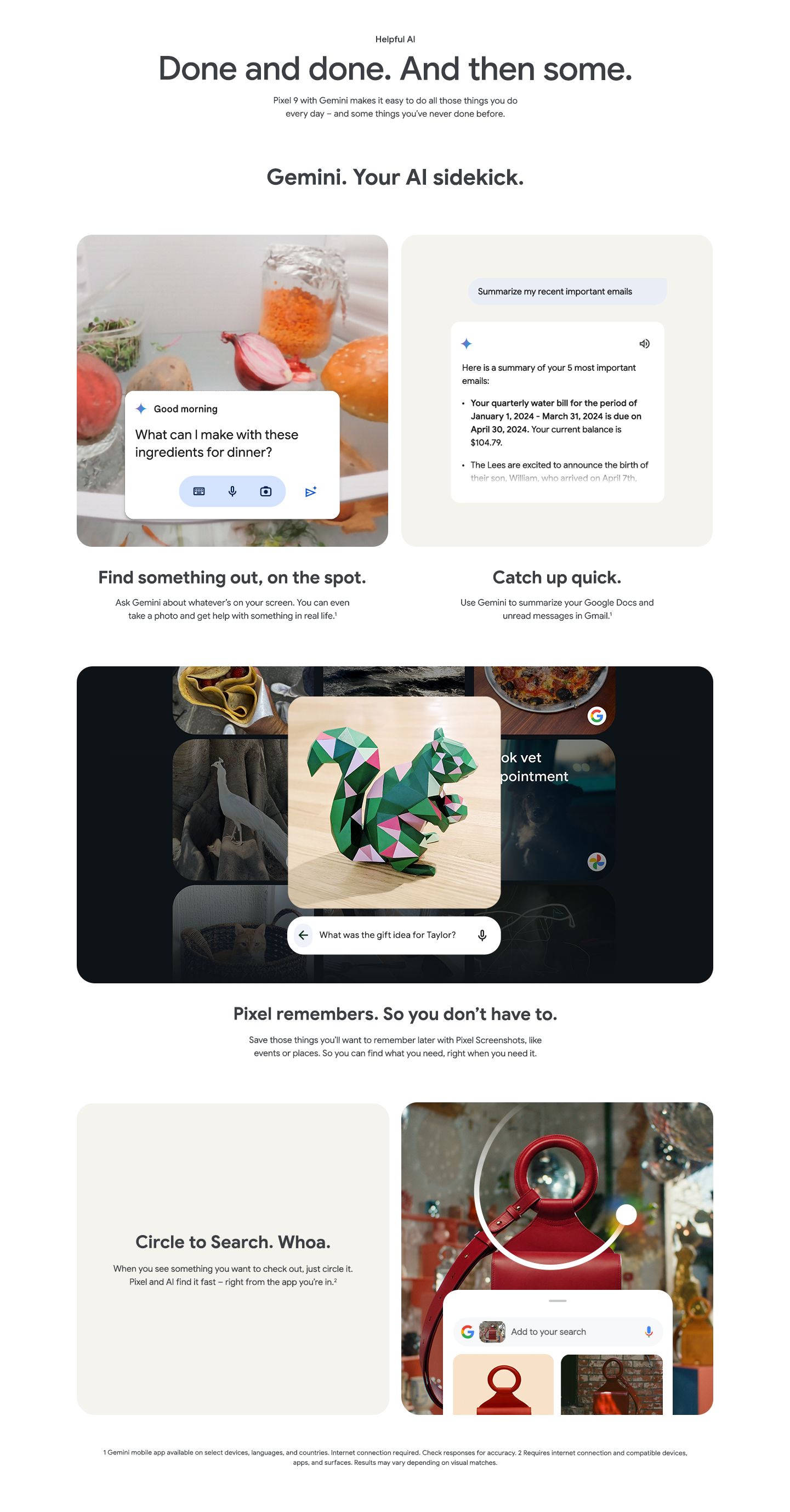 Done and done. And then some