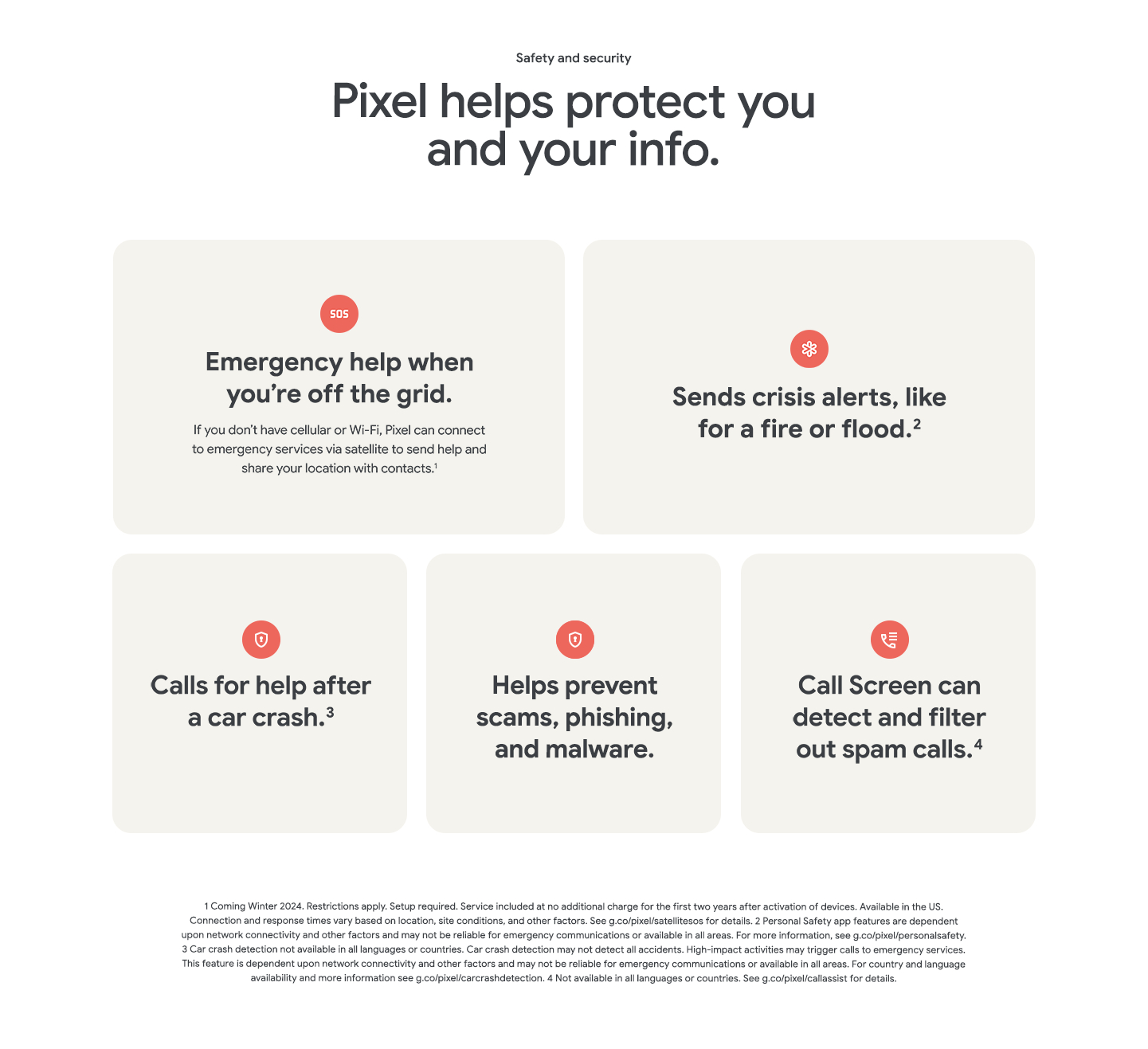 Pixel helps protect you and your info