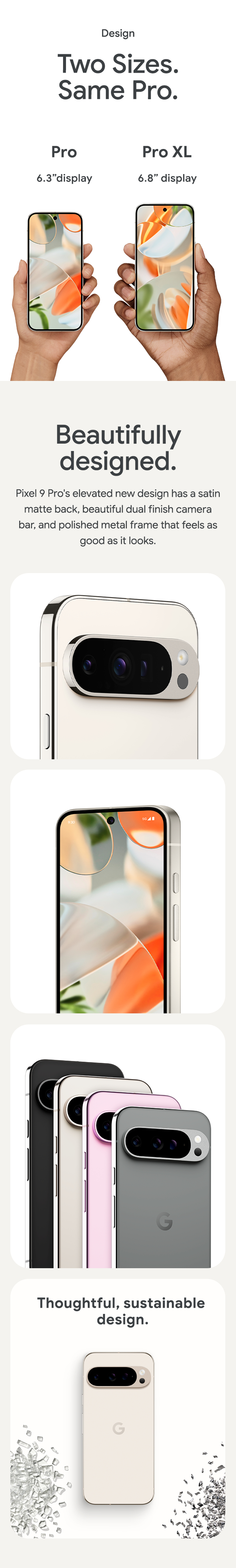 Two sizes. Same Pro - mobile