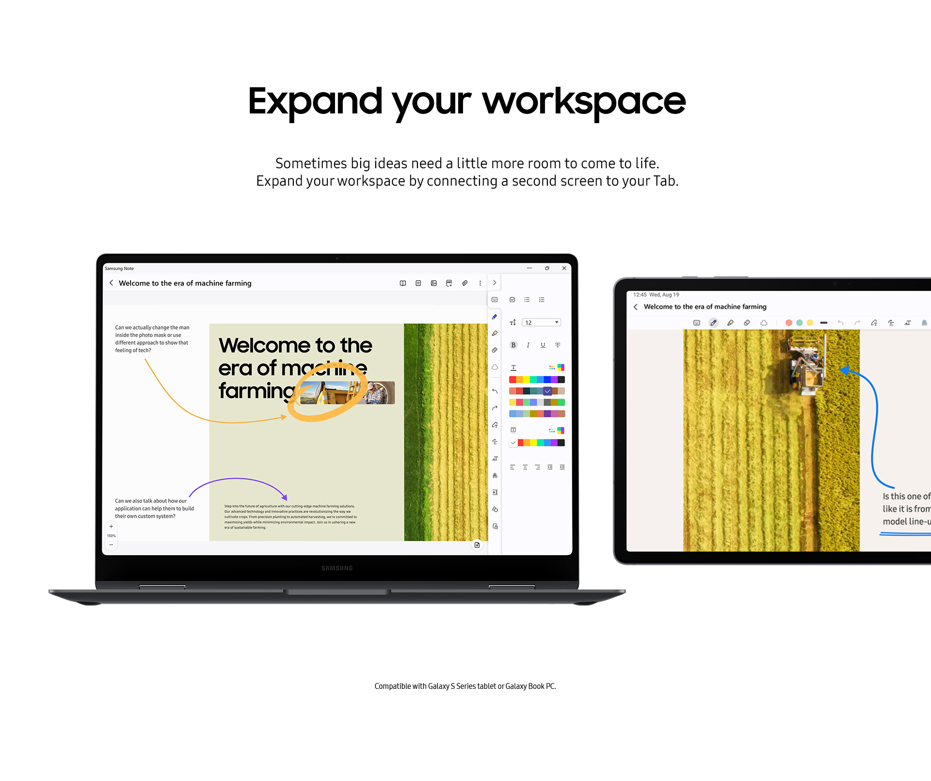 Expand your workspace.