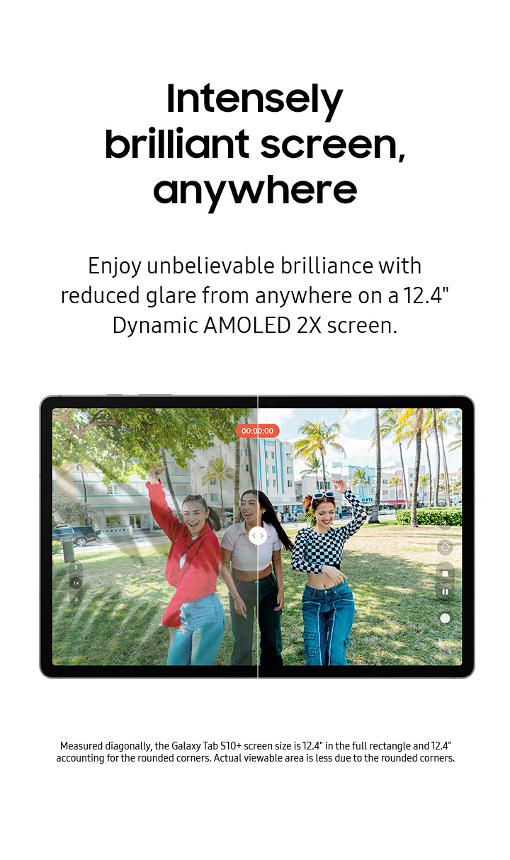 Intensely brilliant screen, anywhere - mobile
