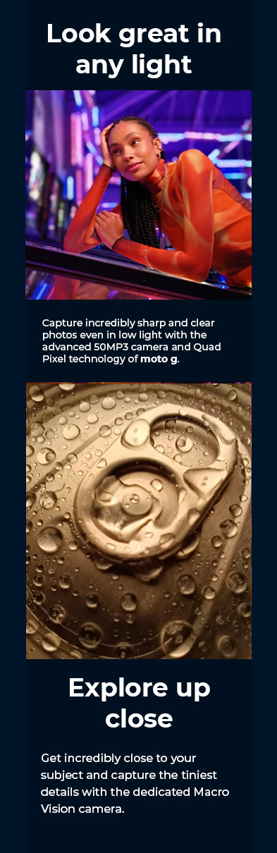 Look great in any light - mobile