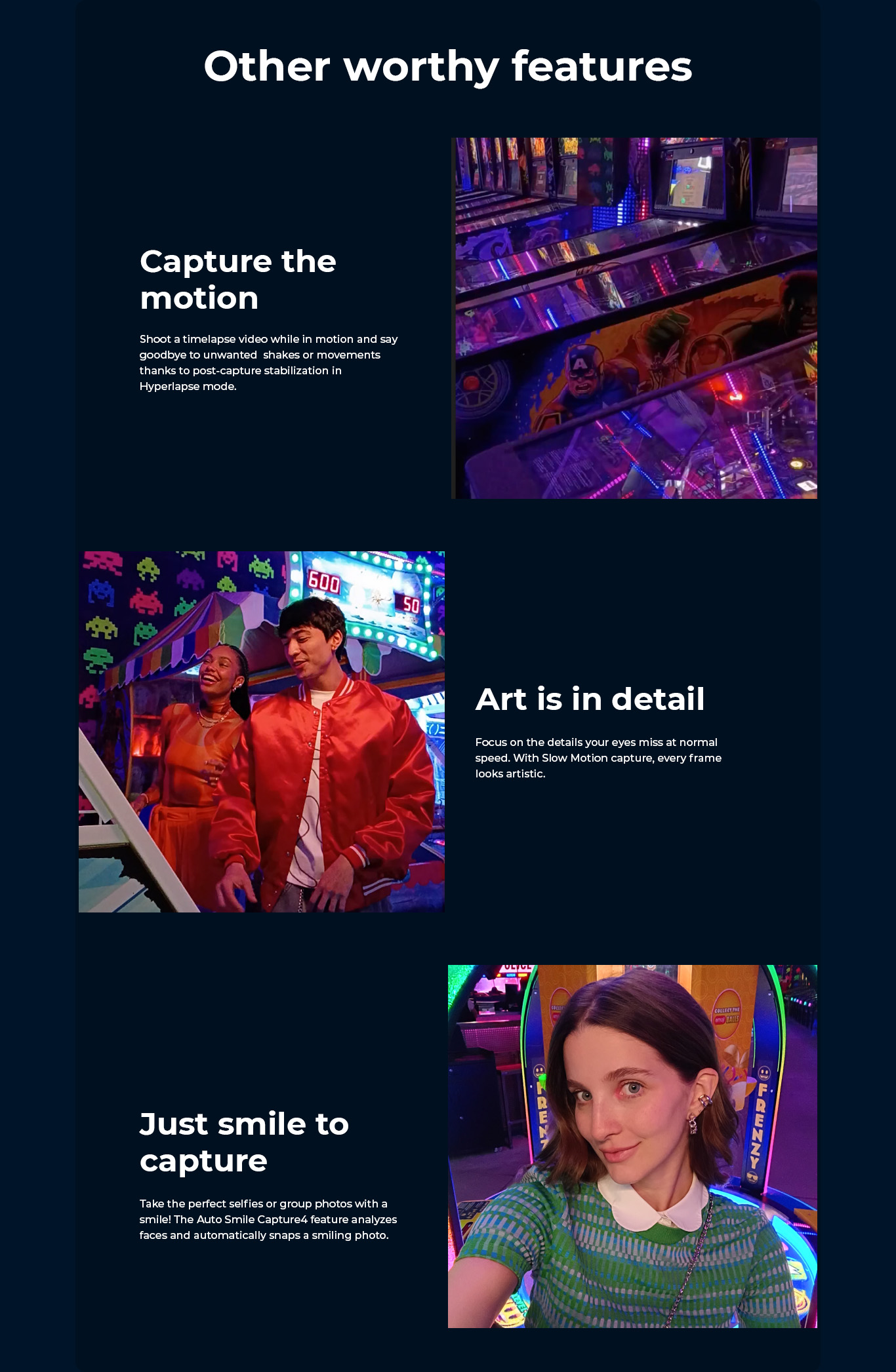 Other worthy features.