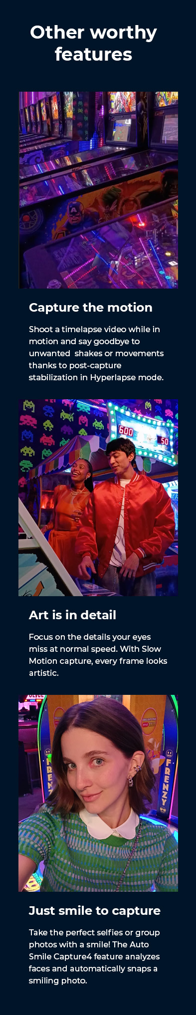 Other worthy features - mobile