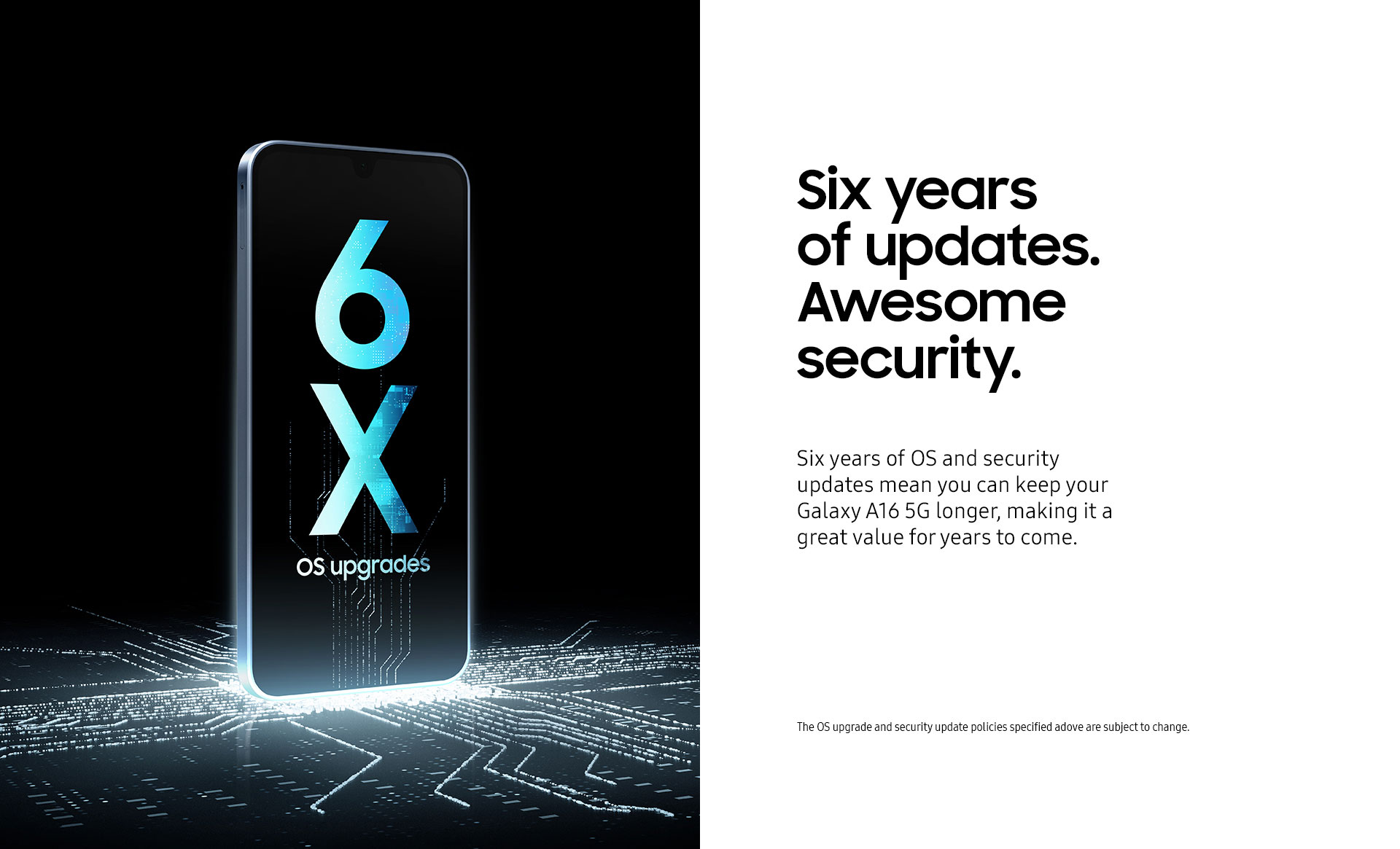 Six years of updates. Awesome security.