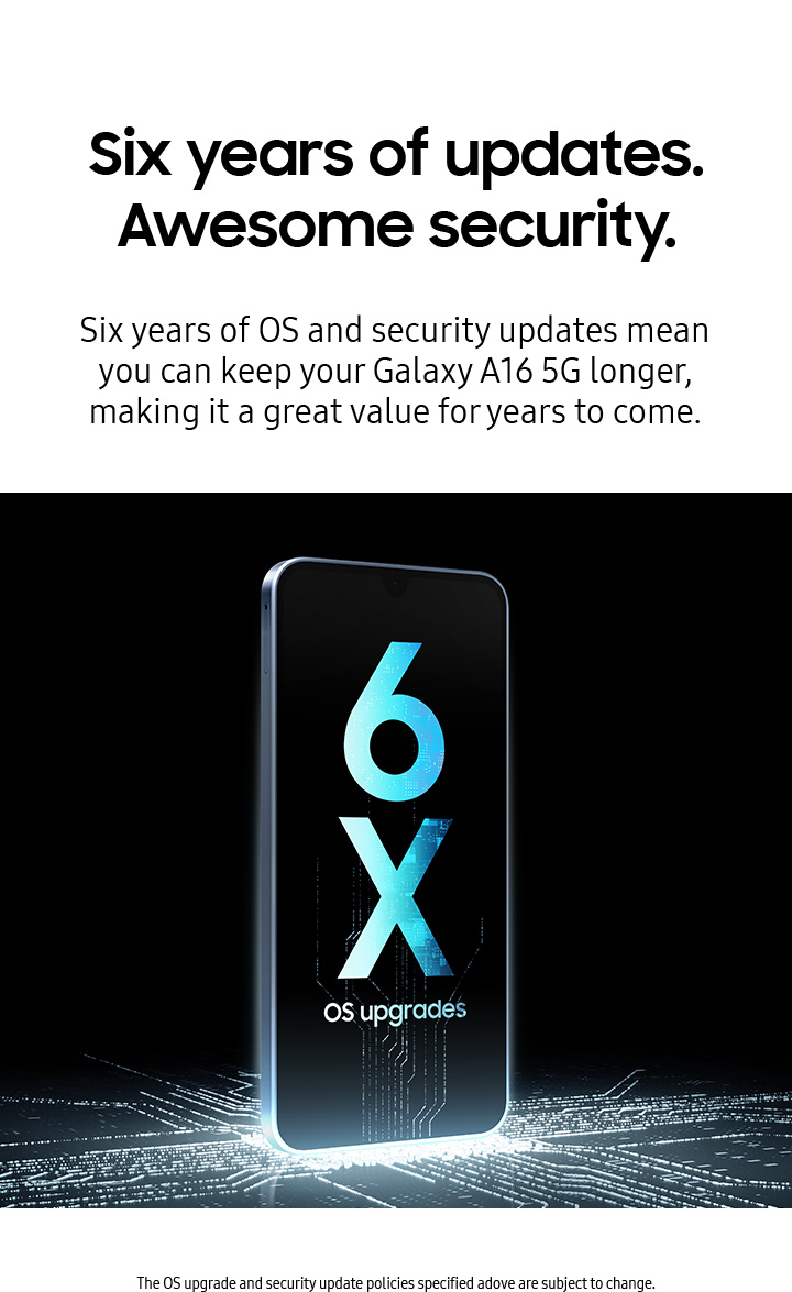 Six years of updates. Awesome security - mobile