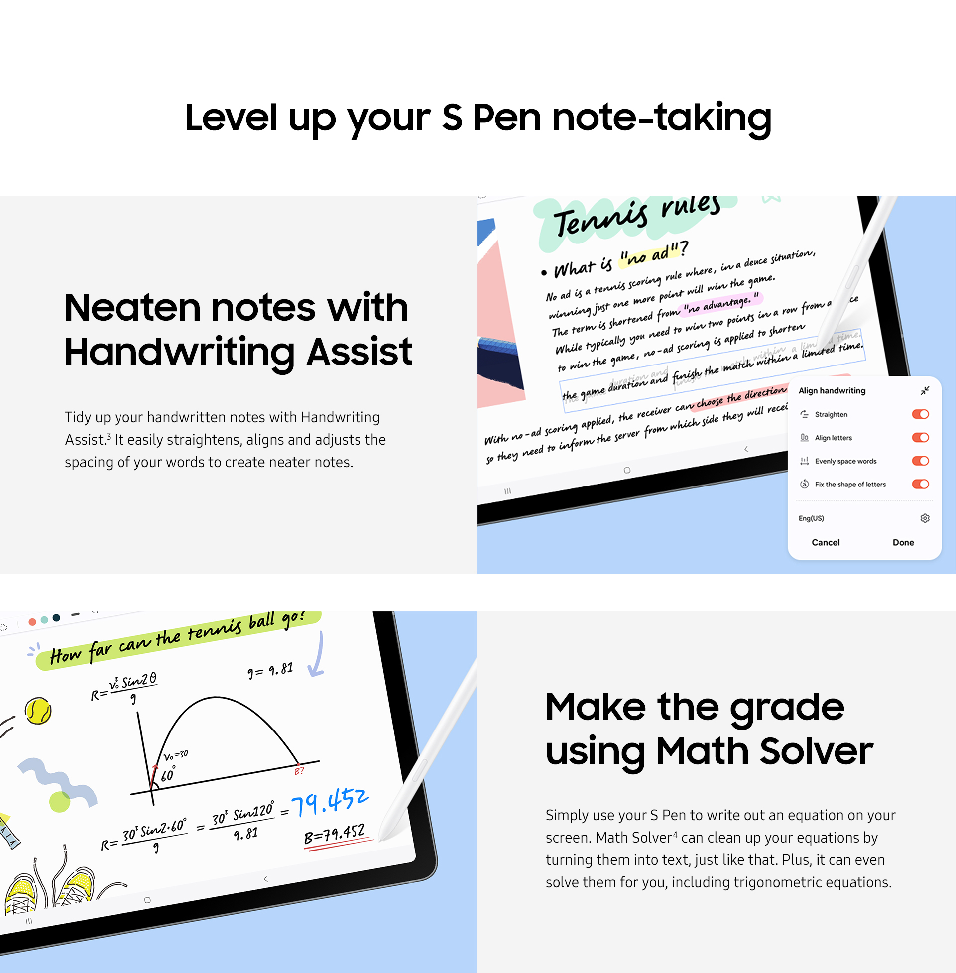 Level up your S Pen note-taking
