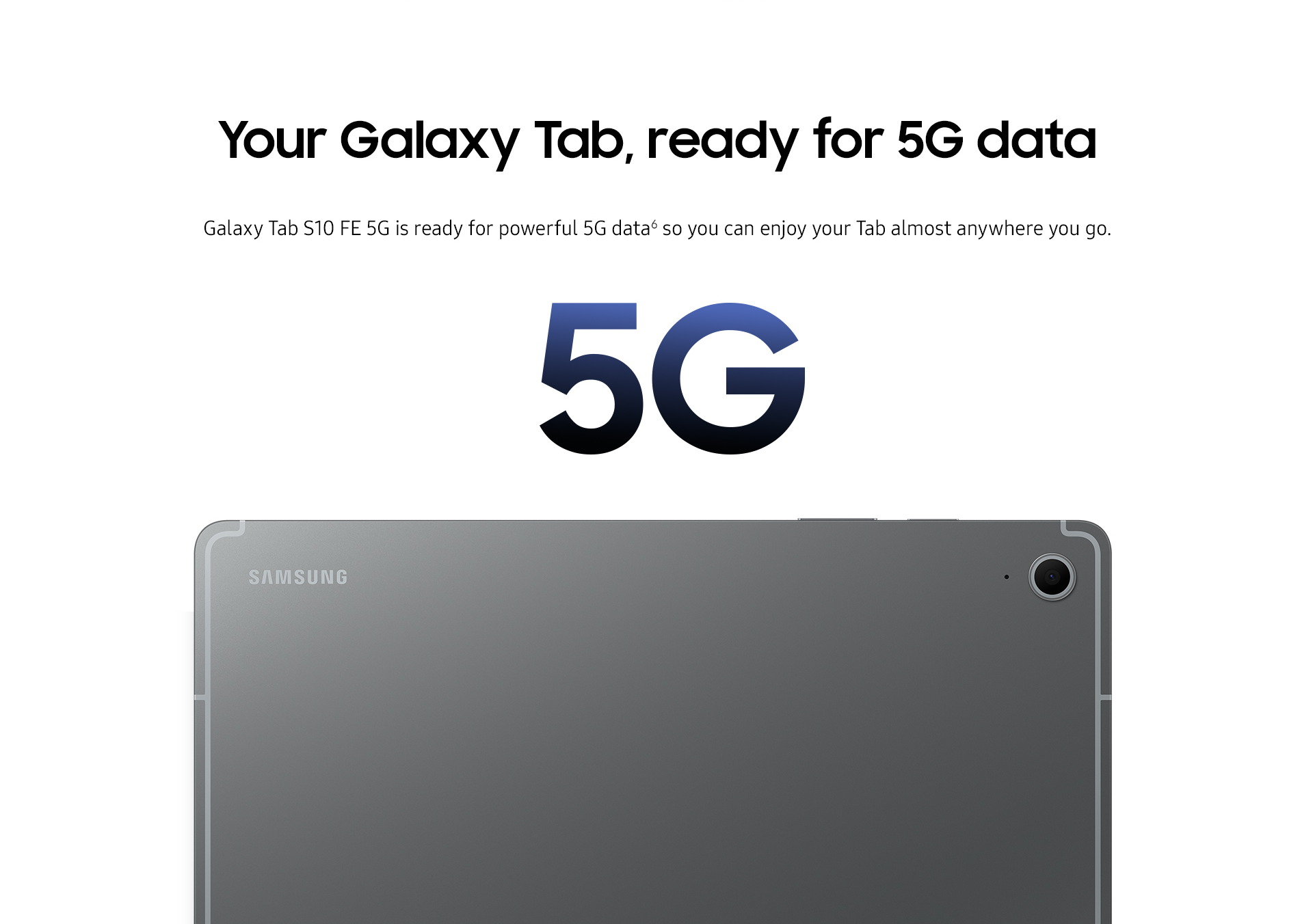 Your Galaxy Tab, ready for 5G data
