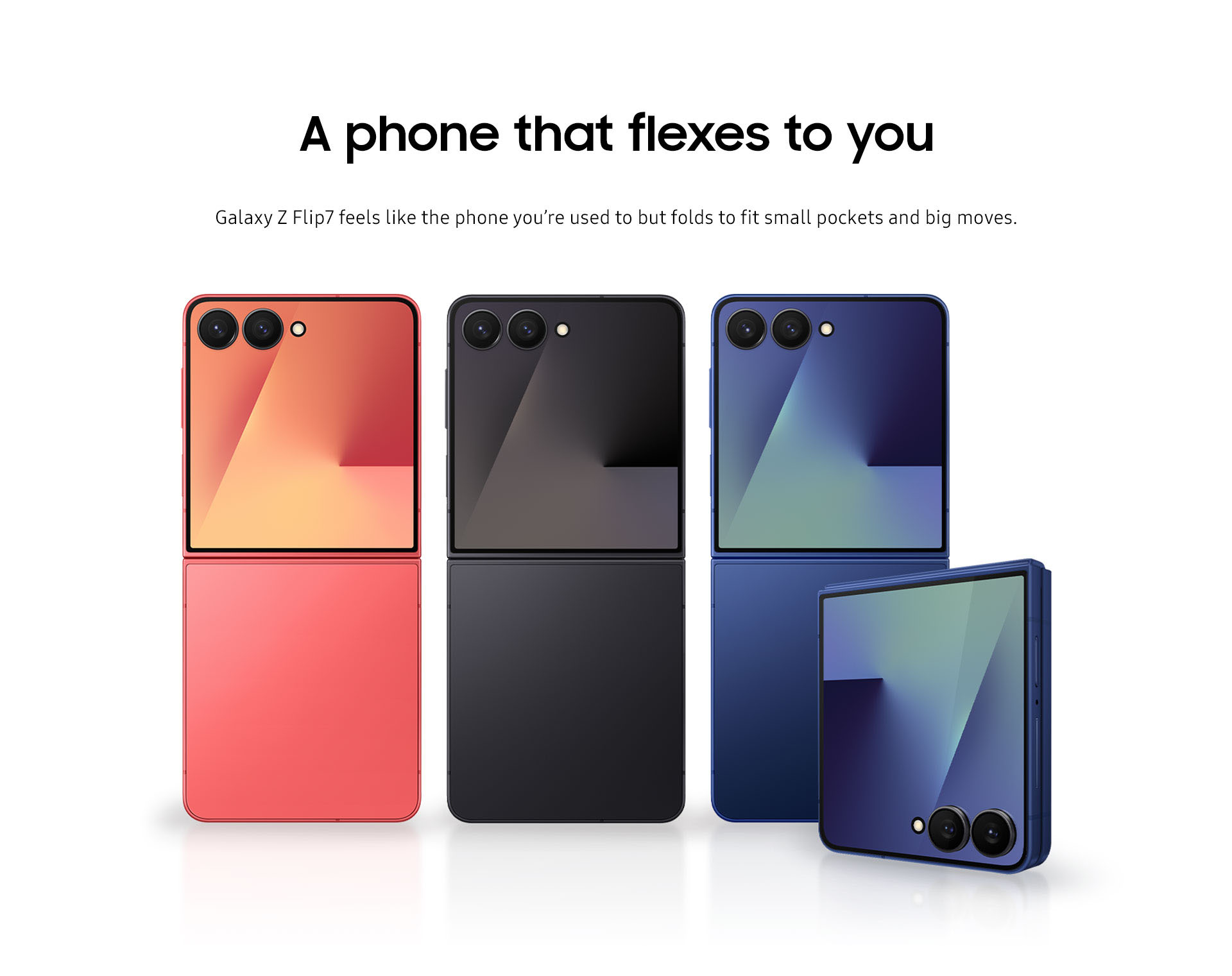 A phone that flexes to you.